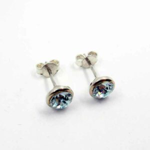 orecchini punto luce azzurro