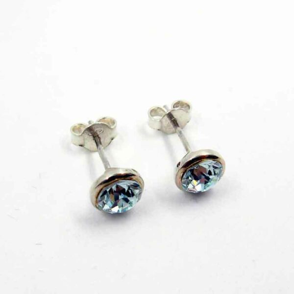 orecchini punto luce azzurro