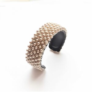 bracciale con perle platino