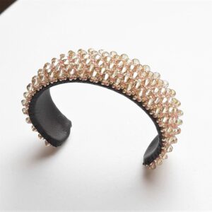 bracciale cristalli verde rosa