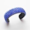 bracciale rigido cristalli blu