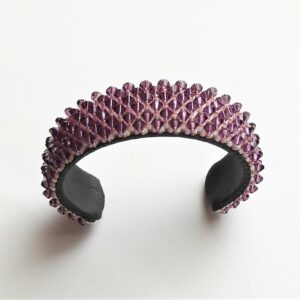 bracciale rigido cristalli viola