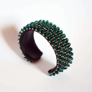 bracciale cristalli verde smeraldo