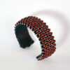 bracciale perle rosso bordeaux