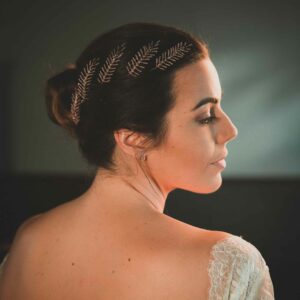 Pink fern small hairpin