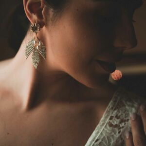 orecchini foglie di ulivo