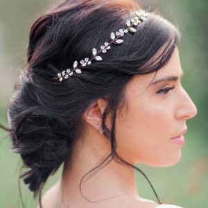 fascia nuziale con cristalli