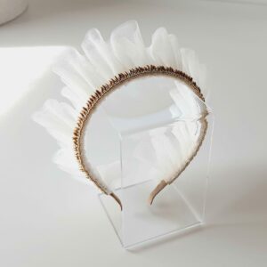 cerchietto corona di tulle