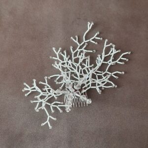 fermaglio stella marina bianco