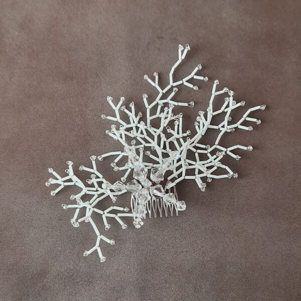 fermaglio stella marina bianco