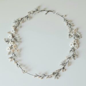 coroncina fiori in madreperla