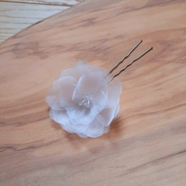 spilla fiore in seta