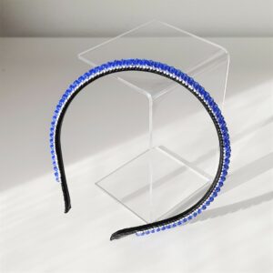 cerchietto con cristalli blu zaffiro