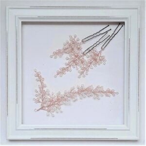 forcina nuziale perle rosa