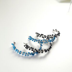 orecchini argento micro perle