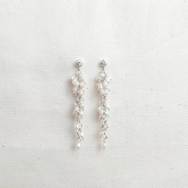 Fermaglio per capelli da sposa fatto a mano con perle e perline, fermaglio da donna con strass e pettini per capelli, diadema accessori per matrimoni, stile 2