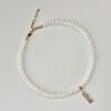 choker perle pendente love